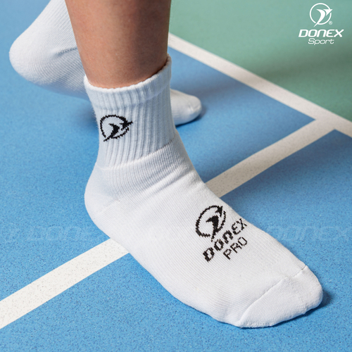 Tất thể thao Donex Gear cổ ngắn S80-01 trắng